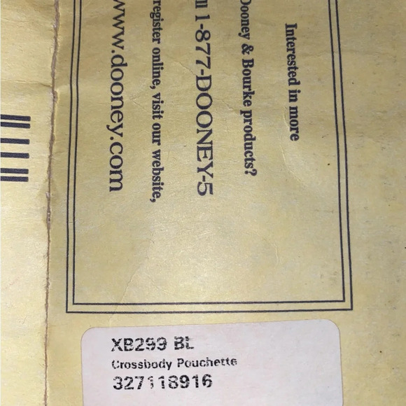 Dooney & Bourke caramel brown pebbled leather Dillon lettercarrier crossbody bag - Picture 12 of 15